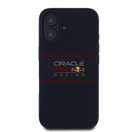 Husa Red Bull Silicone Horizontal Logo MagSafe pentru iPhone 16, Bleumarin (Bakr, RBHMP16S24SIHSRV) by www.silkase.ro