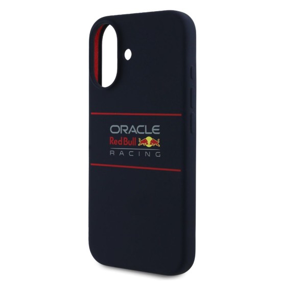 Husa Red Bull Silicone Horizontal Logo MagSafe pentru iPhone 16 Plus, Bleumarin (Bakr, RBHMP16M24SIHSRV) by www.silkase.ro