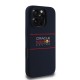 Husa Red Bull Silicone Horizontal Logo MagSafe pentru iPhone 16 Pro, Bleumarin (Bakr, RBHMP16L24SIHSRV) by www.silkase.ro