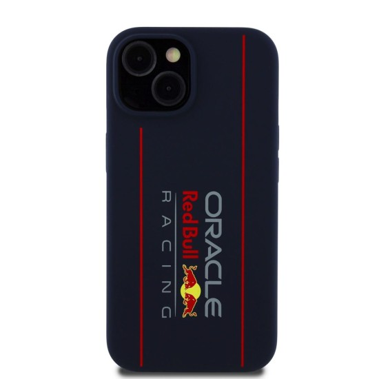 Husa Red Bull Silicone Vertical Logo MagSafe pentru iPhone 15, Bleumarin Husa Red Bull Silicone Vertical Logo MagSafe pentru iPhone 15, Bleumarin (Bakr, RBHMP15S24SIOLRV) by www.silkase.ro