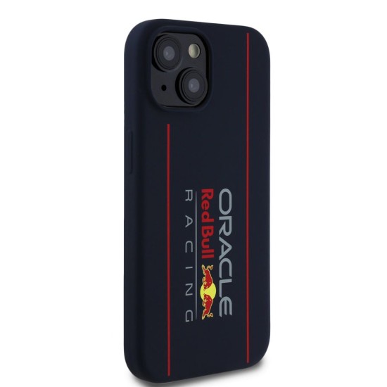 Husa Red Bull Silicone Vertical Logo MagSafe pentru iPhone 15, Bleumarin Husa Red Bull Silicone Vertical Logo MagSafe pentru iPhone 15, Bleumarin (Bakr, RBHMP15S24SIOLRV) by www.silkase.ro