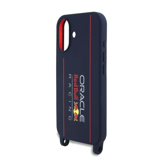 Husa Crossbody Red Bull Silicone Vertical Logo MagSafe pentru iPhone 16, Bleumarin Husa Crossbody Red Bull Silicone Vertical Logo MagSafe pentru iPhone 16, Bleumarin (Bakr, RBHMP16S24SISOLRV) by www.silkase.ro