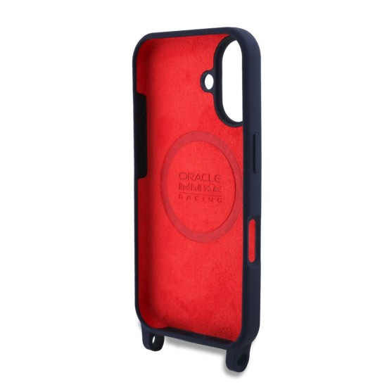 Husa Crossbody Red Bull Silicone Vertical Logo MagSafe pentru iPhone 16, Bleumarin Husa Crossbody Red Bull Silicone Vertical Logo MagSafe pentru iPhone 16, Bleumarin (Bakr, RBHMP16S24SISOLRV) by www.silkase.ro