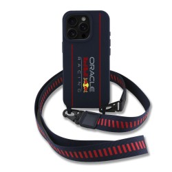Husa Crossbody Red Bull Silicone Vertical Logo MagSafe pentru iPhone 16 Pro Max, Bleumarin Husa Crossbody Red Bull Silicone Vertical Logo MagSafe pentru iPhone 16 Pro Max, Bleumarin