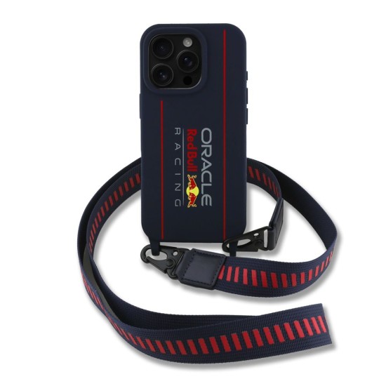 Husa Crossbody Red Bull Silicone Vertical Logo MagSafe pentru iPhone 16 Pro Max, Bleumarin Husa Crossbody Red Bull Silicone Vertical Logo MagSafe pentru iPhone 16 Pro Max, Bleumarin (Bakr, RBHMP16X24SISOLRV) by www.silkase.ro