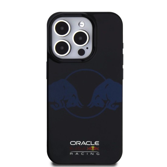 Husa Red Bull PC/TPU Two Bulls MagSafe pentru iPhone 15 Pro, Bleumarin (Bakr, RBHMP15L24HIDBV) by www.silkase.ro