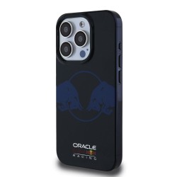 Husa Red Bull PC/TPU Two Bulls MagSafe pentru iPhone 15 Pro Max, Bleumarin