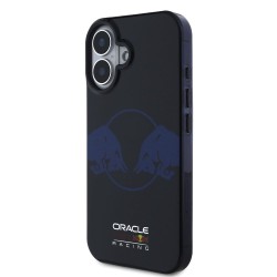 Husa Red Bull PC/TPU Two Bulls MagSafe pentru iPhone 16, Bleumarin