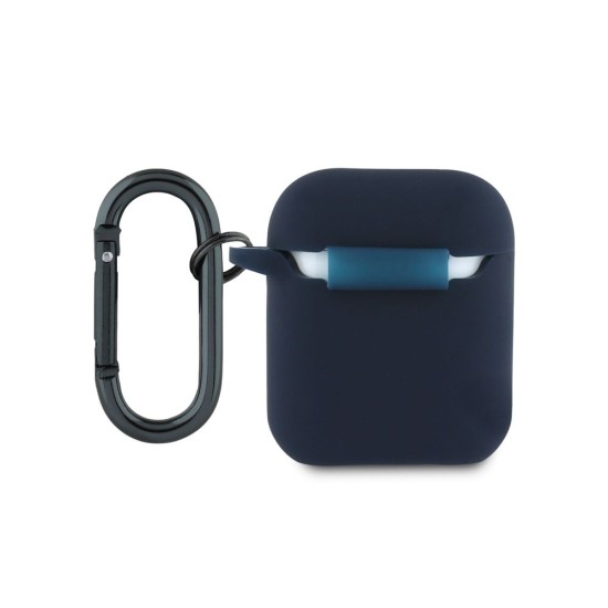 Husa Red Bull Silicone pentru AirPods 1/2, Bleumarin Husa Red Bull Silicone pentru AirPods 1/2, Bleumarin (Bakr, RBA2SIILV) by www.silkase.ro