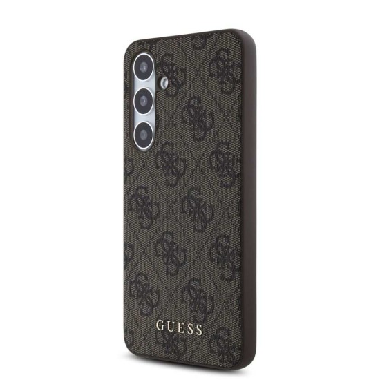 Husa Guess 4G pentru Samsung Galaxy S24 FE, Maro (Bakr, GUHCS24FEG4GFBR) by www.silkase.ro