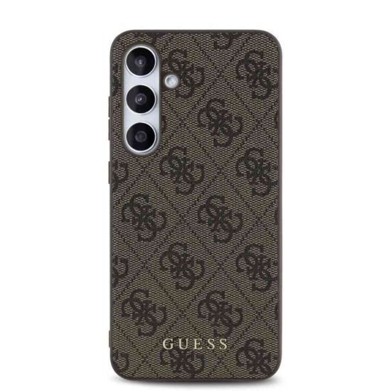 Husa Guess 4G pentru Samsung Galaxy S24 FE, Maro (Bakr, GUHCS24FEG4GFBR) by www.silkase.ro