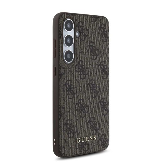 Husa Guess 4G pentru Samsung Galaxy S24 FE, Maro (Bakr, GUHCS24FEG4GFBR) by www.silkase.ro