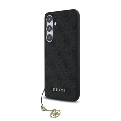 Husa Guess 4G Charm pentru Samsung Galaxy S24 FE, Gri Husa Guess 4G Charm pentru Samsung Galaxy S24 FE, Gri