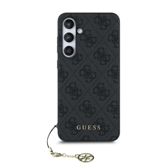 Husa Guess 4G Charm pentru Samsung Galaxy S24 FE, Gri (Bakr, GUHCS24FEGF4GGR) by www.silkase.ro