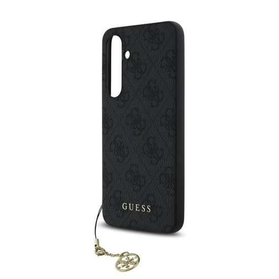 Husa Guess 4G Charm pentru Samsung Galaxy S24 FE, Gri (Bakr, GUHCS24FEGF4GGR) by www.silkase.ro