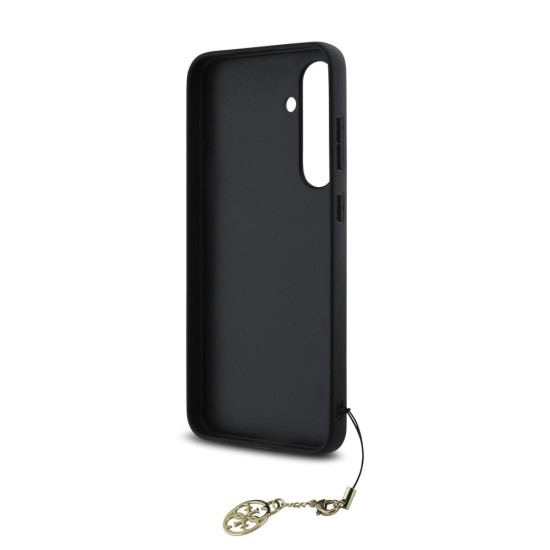 Husa Guess 4G Charm pentru Samsung Galaxy S24 FE, Gri (Bakr, GUHCS24FEGF4GGR) by www.silkase.ro