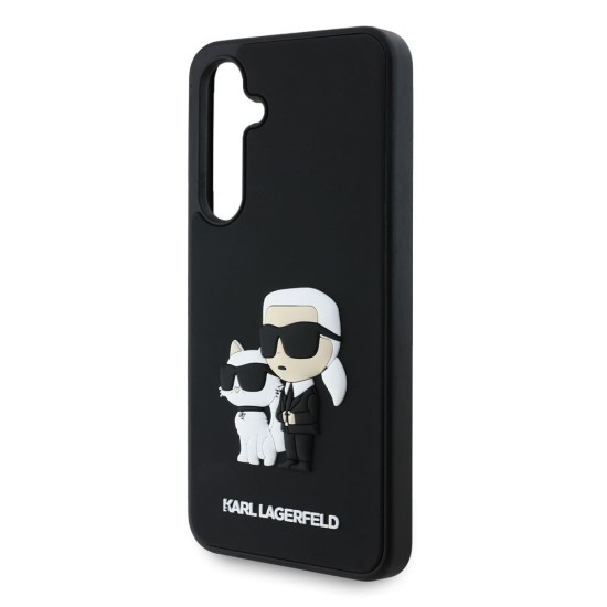 Husa Karl Lagerfeld 3D Rubber Karl and Choupette pentru Samsung Galaxy S24 FE, Neagra Husa Karl Lagerfeld 3D Rubber Karl and Choupette pentru Samsung Galaxy S24 FE, Neagra (Bakr, KLHCS24FE3DRKCNK) by www.silkase.ro