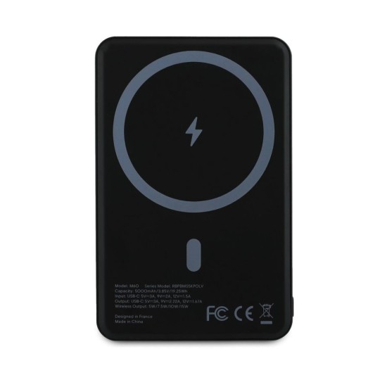 Baterie Externă Red Bull Oversize Logo MagSafe 5000mAh, Bleumarin (Bakr, RBPBMS5KPOLV) by www.silkase.ro