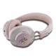Căști Wireless Over-Ear Guess PU 4G Metal Logo (ENC), Roz (Bakr, GUBHS72P4FC4MP) by www.silkase.ro
