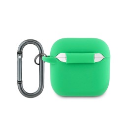 Husa Lacoste Liquid Silicone Croc Logo pentru AirPods 4, Verde Husa Lacoste Liquid Silicone Croc Logo pentru AirPods 4, Verde
