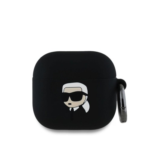 Husa Karl Lagerfeld 3D Logo NFT Karl Head Silicon pentru AirPods 4, Neagra Husa Karl Lagerfeld 3D Logo NFT Karl Head Silicon pentru AirPods 4, Neagra (Bakr, KLA4RUNIKK) by www.silkase.ro