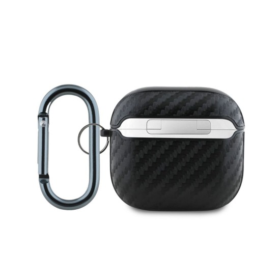 Husa Red Bull PU Carbon pentru AirPods 4, Neagra Husa Red Bull PU Carbon pentru AirPods 4, Neagra (Bakr, RBA4PUCAILK) by www.silkase.ro