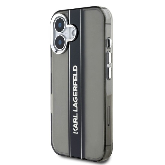 Husa Karl Lagerfeld IML Stripe Logo pentru iPhone 16, Neagra Husa Karl Lagerfeld IML Stripe Logo pentru iPhone 16, Neagra (Bakr, KLHCP16SHCFCPSCK) by www.silkase.ro