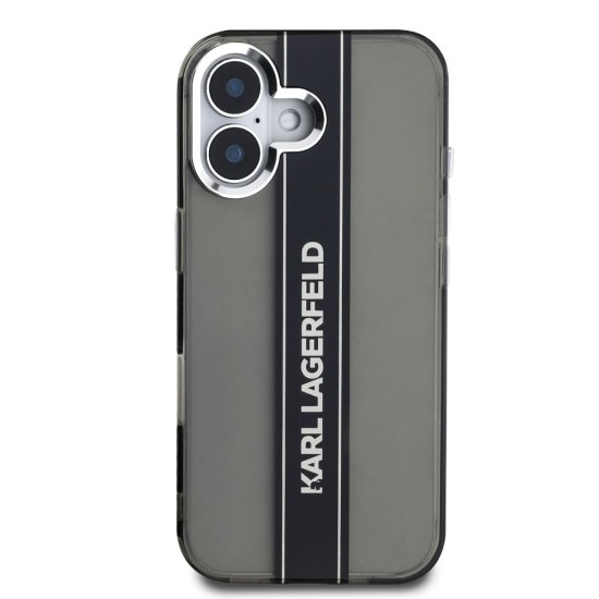 Husa Karl Lagerfeld IML Stripe Logo pentru iPhone 16, Neagra Husa Karl Lagerfeld IML Stripe Logo pentru iPhone 16, Neagra (Bakr, KLHCP16SHCFCPSCK) by www.silkase.ro