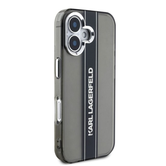 Husa Karl Lagerfeld IML Stripe Logo pentru iPhone 16, Neagra Husa Karl Lagerfeld IML Stripe Logo pentru iPhone 16, Neagra (Bakr, KLHCP16SHCFCPSCK) by www.silkase.ro