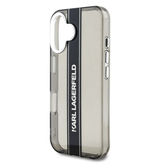Husa Karl Lagerfeld IML Stripe Logo pentru iPhone 16, Neagra Husa Karl Lagerfeld IML Stripe Logo pentru iPhone 16, Neagra (Bakr, KLHCP16SHCFCPSCK) by www.silkase.ro