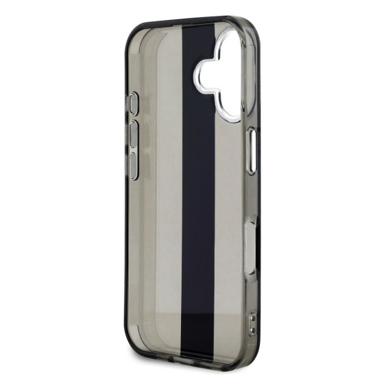 Husa Karl Lagerfeld IML Stripe Logo pentru iPhone 16, Neagra Husa Karl Lagerfeld IML Stripe Logo pentru iPhone 16, Neagra (Bakr, KLHCP16SHCFCPSCK) by www.silkase.ro