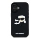 Husa Karl Lagerfeld 3D Rubber Double Heads pentru iPhone 16, Neagra Husa Karl Lagerfeld 3D Rubber Double Heads pentru iPhone 16, Neagra (Bakr, KLHCP16SRBCKCHLK) by www.silkase.ro