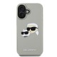 Husa Karl Lagerfeld 3D Rubber Double Heads pentru iPhone 16, Bej Husa Karl Lagerfeld 3D Rubber Double Heads pentru iPhone 16, Bej (Bakr, KLHCP16SRBCKCHLE) by www.silkase.ro