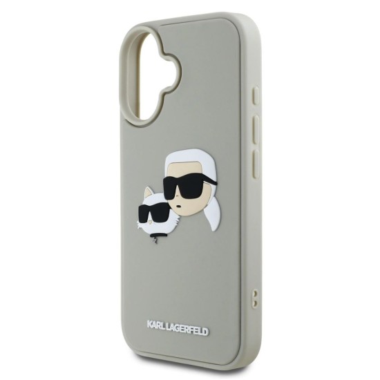 Husa Karl Lagerfeld 3D Rubber Double Heads pentru iPhone 16, Bej Husa Karl Lagerfeld 3D Rubber Double Heads pentru iPhone 16, Bej (Bakr, KLHCP16SRBCKCHLE) by www.silkase.ro