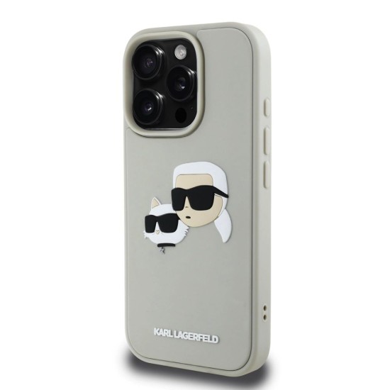 Husa Karl Lagerfeld 3D Rubber Double Heads pentru iPhone 16 Pro, Bej Husa Karl Lagerfeld 3D Rubber Double Heads pentru iPhone 16 Pro, Bej (Bakr, KLHCP16LRBCKCHLE) by www.silkase.ro
