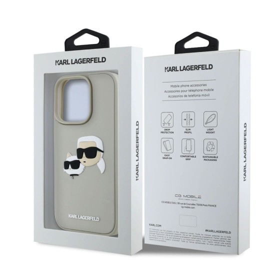 Husa Karl Lagerfeld 3D Rubber Double Heads pentru iPhone 16 Pro, Bej Husa Karl Lagerfeld 3D Rubber Double Heads pentru iPhone 16 Pro, Bej (Bakr, KLHCP16LRBCKCHLE) by www.silkase.ro