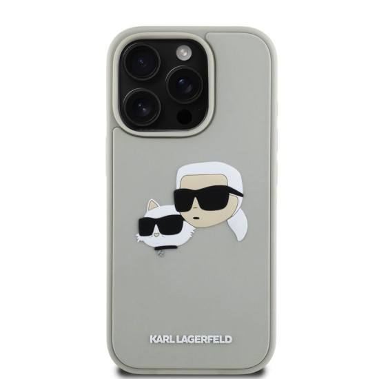 Husa Karl Lagerfeld 3D Rubber Double Heads pentru iPhone 16 Pro Max, Bej Husa Karl Lagerfeld 3D Rubber Double Heads pentru iPhone 16 Pro Max, Bej (Bakr, KLHCP16XRBCKCHLE) by www.silkase.ro