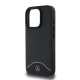 Husa Mercedes Wood Imitation and Smooth Leather MagSafe pentru iPhone 16 Pro, Neagra (Bakr, MEHMP16L24RIWPK) by www.silkase.ro
