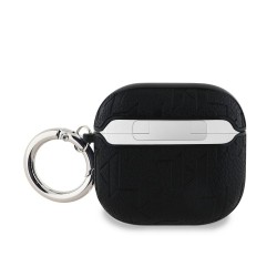 Husa Karl Lagerfeld PU Embossed Karl and Choupette Heads pentru AirPods 4, Neagra Husa Karl Lagerfeld PU Embossed Karl and Choupette Heads pentru AirPods 4, Neagra