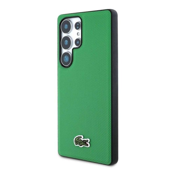 Husa Lacoste Iconic Petit Pique Woven Logo MagSafe pentru Samsung Galaxy S25 Ultra, Verde Husa Lacoste Iconic Petit Pique Woven Logo MagSafe pentru Samsung Galaxy S25 Ultra, Verde (Bakr, LCHMS25LPVCN) by www.silkase.ro