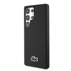 Husa Lacoste Iconic Petit Pique Woven Logo MagSafe pentru Samsung Galaxy S25 Ultra, Neagra Husa Lacoste Iconic Petit Pique Woven Logo MagSafe pentru Samsung Galaxy S25 Ultra, Neagra