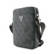 Geantă de Umăr / Borsetă Guess PU 4G Triangle Logo 8 inch, Neagră (Bakr, GUTB8P4GFTSK) by www.silkase.ro