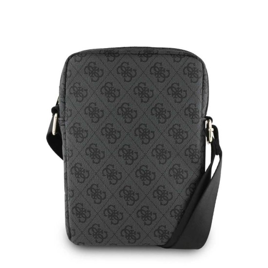 Geantă de Umăr / Borsetă Guess PU 4G Triangle Logo 8 inch, Neagră (Bakr, GUTB8P4GFTSK) by www.silkase.ro