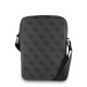 Geantă de Umăr / Borsetă Guess PU 4G Triangle Logo 8 inch, Neagră (Bakr, GUTB8P4GFTSK) by www.silkase.ro