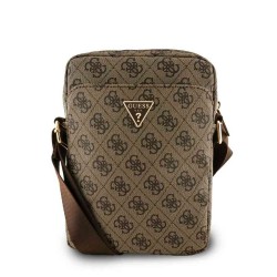 Geantă de Umăr / Borsetă Guess PU 4G Triangle Logo 8 inch, Maro