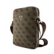 Geantă de Umăr / Borsetă Guess PU 4G Triangle Logo 8 inch, Maro (Bakr, GUTB8P4GFTSW) by www.silkase.ro