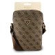 Geantă de Umăr / Borsetă Guess PU 4G Triangle Logo 8 inch, Maro (Bakr, GUTB8P4GFTSW) by www.silkase.ro