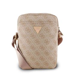 Geantă de Umăr / Borsetă Guess PU 4G Triangle Logo 8 inch, Roz