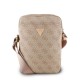Geantă de Umăr / Borsetă Guess PU 4G Triangle Logo 8 inch, Roz (Bakr, GUTB8P4GFTSP) by www.silkase.ro