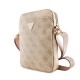 Geantă de Umăr / Borsetă Guess PU 4G Triangle Logo 8 inch, Roz (Bakr, GUTB8P4GFTSP) by www.silkase.ro